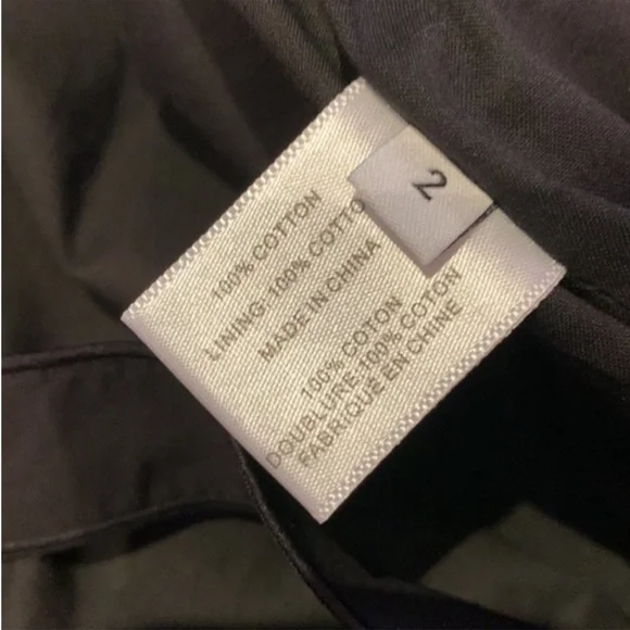 Proenza Schouler Black Cotton Cold
Shoulder Long Sleeve Eyelet Hem Dress 2 - Picture 6 of 7